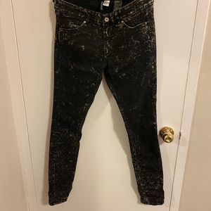 H&M Basic dark Acid Wash skinnies